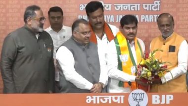 BB Patil Joins BJP: BRS MP From Zaheerabad Switch Sides Ahead of Lok Sabha Elections 2024 (Watch Video)